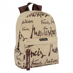 Plecak na laptopa Junior Beżowy Francis Montesinos Lettering Perona 58571